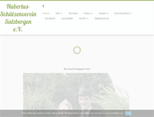 Tablet Screenshot of hubertus-schuetzenverein.de